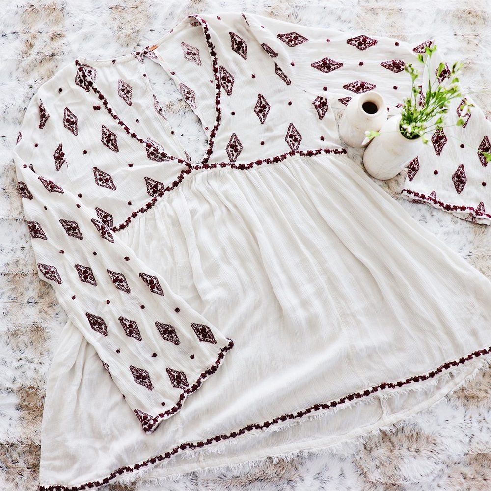 White Embroidered Tunic
